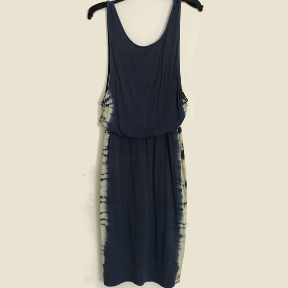Splendid Kaleidoscope Midi Dress Navy Tie Dye Size Large - Picture 3 of 6